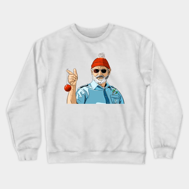 Steve Zissou Christmas Crewneck Sweatshirt by jwotoole